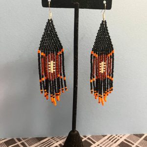Football Fringe Earrings Pattern