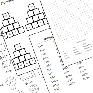 Math Worksheet Bundle